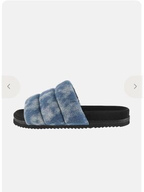 ROAM Puffy Slide Denim Shibori Cloud Wash